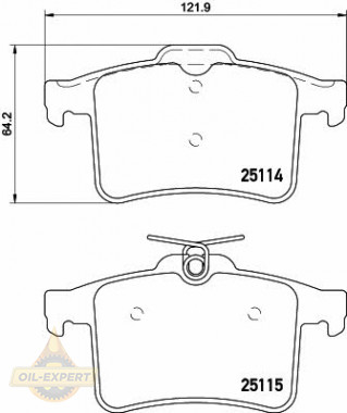 Textar Колодки тормозные дисковые TEXTAR 2511401 - Картинка 1