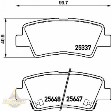 Textar Колодки дискові гальмові TEXTAR 2564701 - Заображення 1