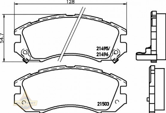 Textar Колодки тормозные дисковые TEXTAR 2149501 - Картинка 1