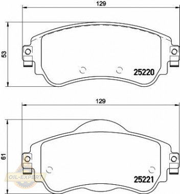 Textar Колодки тормозные дисковые TEXTAR 2522001 - Картинка 1