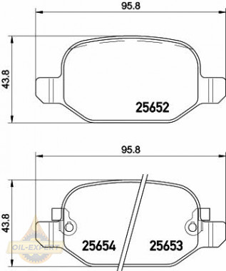 Textar Колодки дискові гальмові TEXTAR 2565201 - Заображення 1