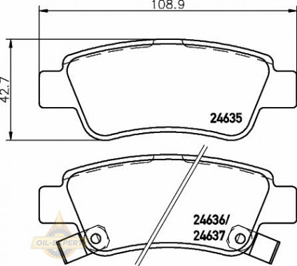 Textar Колодки тормозные дисковые TEXTAR 2463501 - Картинка 1