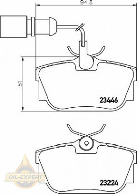 Textar Колодки тормозные дисковые TEXTAR 2344605 - Картинка 1