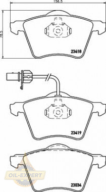 Textar Колодки тормозные дисковые TEXTAR 2341801 - Картинка 1