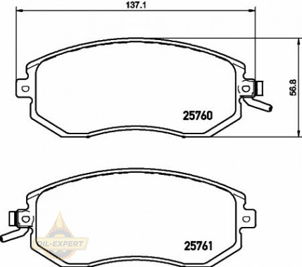 Textar Колодки тормозные дисковые TEXTAR 2576001 - Картинка 1