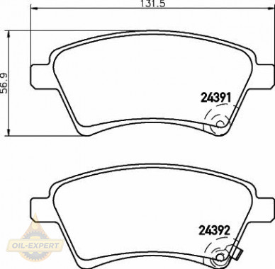Textar Колодки тормозные дисковые TEXTAR 2439101 - Картинка 1