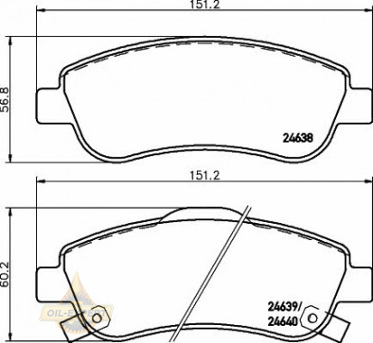 Textar Колодки тормозные дисковые TEXTAR 2463801 - Картинка 1