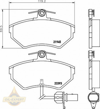 Textar Колодки тормозные дисковые TEXTAR 2194504 - Картинка 1