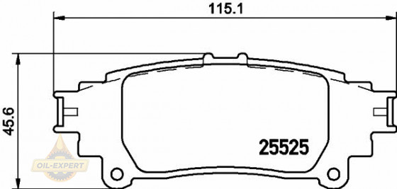 Textar Колодки тормозные дисковые TEXTAR 2552501 - Картинка 1
