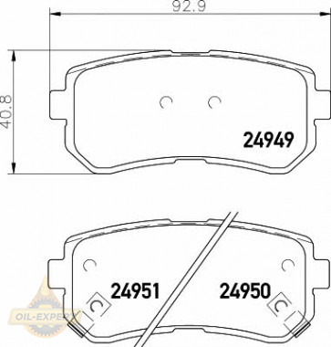 Textar Колодки дискові гальмові TEXTAR 2494901 - Заображення 1