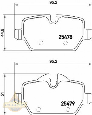 Textar Колодки тормозные дисковые TEXTAR 2547801 - Картинка 1