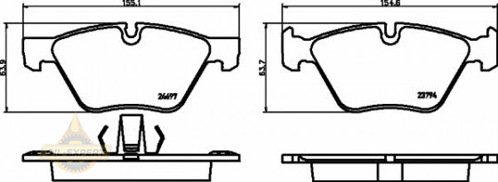 Textar Колодки тормозные дисковые TEXTAR 2469701 - Картинка 1