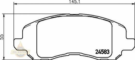 Textar Колодки тормозные дисковые TEXTAR 2458301 - Картинка 1