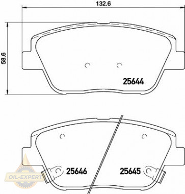 Textar Колодки тормозные дисковые TEXTAR 2564401 - Картинка 1