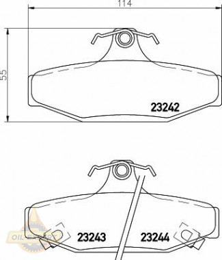 Textar Колодки тормозные дисковые TEXTAR 2324201 - Картинка 1