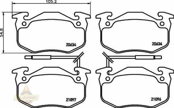 Textar Колодки тормозные дисковые TEXTAR 2109601 - Картинка 1