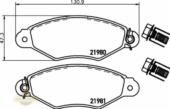 Textar Колодки дискові гальмові TEXTAR 2198004 - Заображення 1