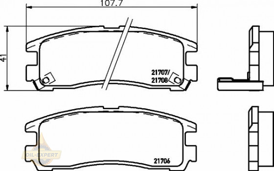 Textar Колодки дискові гальмові TEXTAR 2170602 - Заображення 1