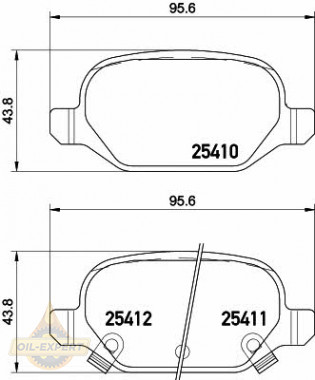 Textar Колодки тормозные дисковые TEXTAR 2541001 - Картинка 1