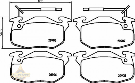 Textar Колодки тормозные дисковые TEXTAR 2090506 - Картинка 1