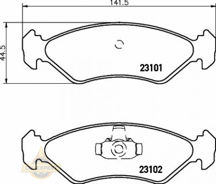 Textar Колодки тормозные дисковые TEXTAR 2310101 - Картинка 1