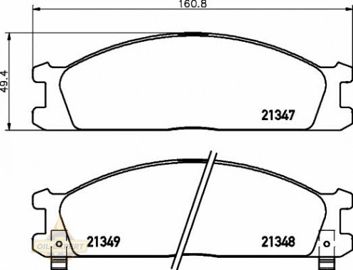 Textar Колодки дискові гальмові TEXTAR 2134702 - Заображення 1