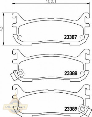 Textar Колодки тормозные дисковые TEXTAR 2338704 - Картинка 1