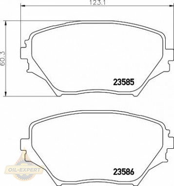 Textar Колодки тормозные дисковые TEXTAR 2358501 - Картинка 1