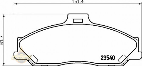 Textar Колодки тормозные дисковые TEXTAR 2354001 - Картинка 1