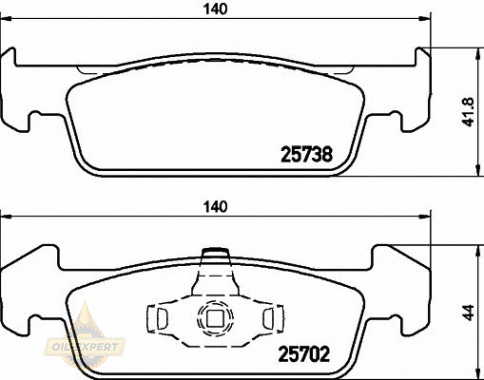 Textar Колодки тормозные дисковые TEXTAR 2573801 - Картинка 1