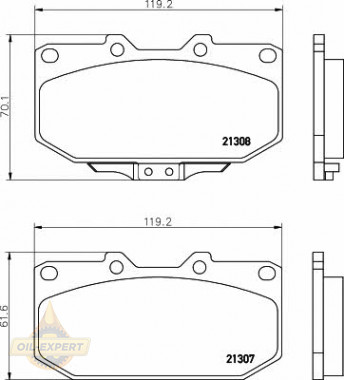 Textar Колодки тормозные дисковые TEXTAR 2130701 - Картинка 1