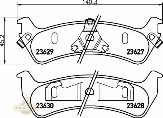 Textar Колодки тормозные дисковые TEXTAR 2362701 - Картинка 1