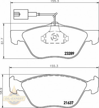 Textar Колодки тормозные дисковые TEXTAR 2328902 - Картинка 1
