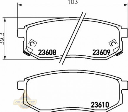 Textar Колодки тормозные дисковые TEXTAR 2360801 - Картинка 1