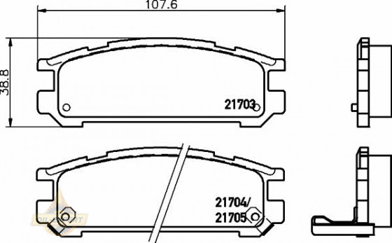Textar Колодки тормозные дисковые TEXTAR 2170301 - Картинка 1