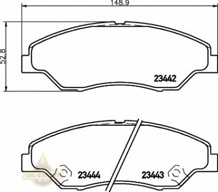 Textar Колодки тормозные дисковые TEXTAR 2344201 - Картинка 1