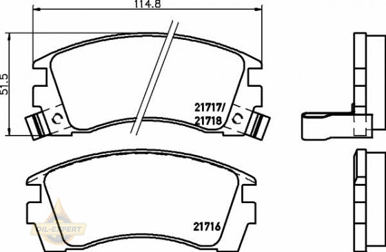 Textar Колодки дискові гальмові TEXTAR 2171602 - Заображення 1