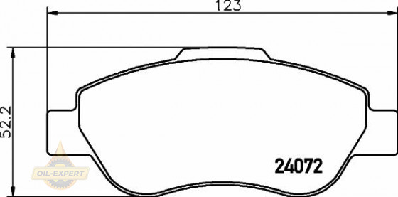 Textar Колодки дискові гальмові TEXTAR 2407201 - Заображення 1