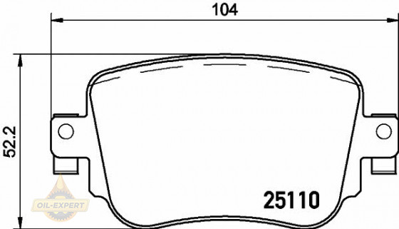 Textar Колодки тормозные дисковые TEXTAR 2511001 - Картинка 1