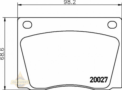 Textar Колодки тормозные дисковые TEXTAR 2002701 - Картинка 1