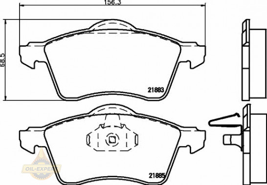 Textar Колодки дискові гальмові TEXTAR 2188302 - Заображення 1