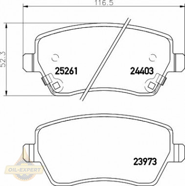 Textar Колодки тормозные дисковые TEXTAR 2440301 - Картинка 1