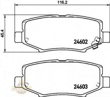 Textar Колодки тормозные дисковые TEXTAR 2460201 - Картинка 1