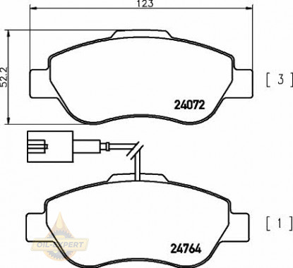 Textar Колодки тормозные дисковые TEXTAR 2407202 - Картинка 1