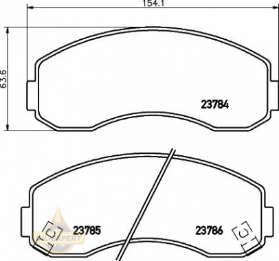 Textar Колодки дискові гальмові TEXTAR 2378401 - Заображення 1