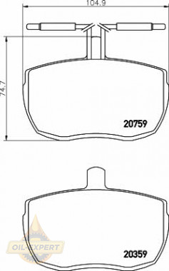 Textar Колодки тормозные дисковые TEXTAR 2035907 - Картинка 1