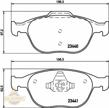 Textar Колодки тормозные дисковые TEXTAR 2344004 - Картинка 1