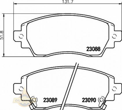 Textar Колодки тормозные дисковые TEXTAR 2308801 - Картинка 1