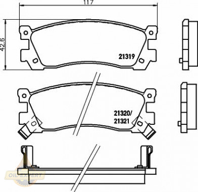 Textar Колодки тормозные дисковые TEXTAR 2131901 - Картинка 1