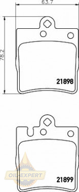 Textar Колодки тормозные дисковые TEXTAR 2189801 - Картинка 1